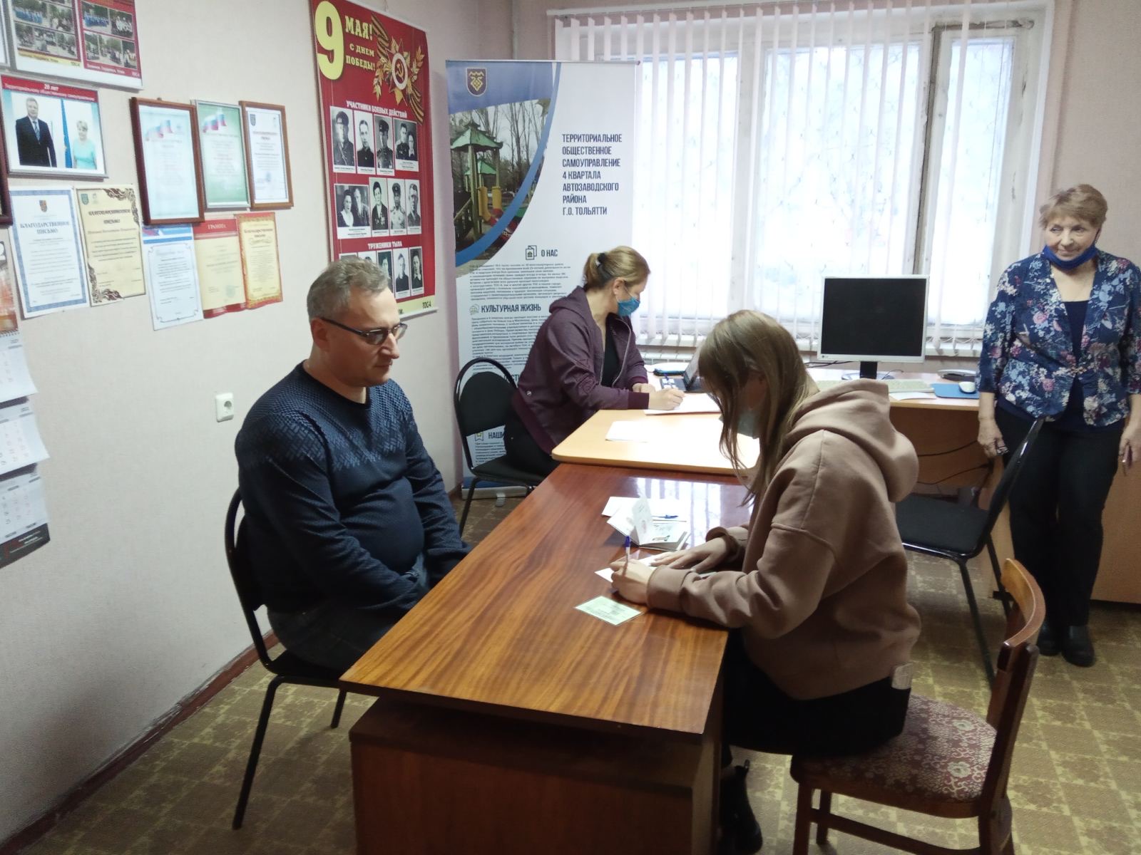 23.01.2022 - вакцинация в помещении ТОС 4 квартала (б-р Курчатова, 6)